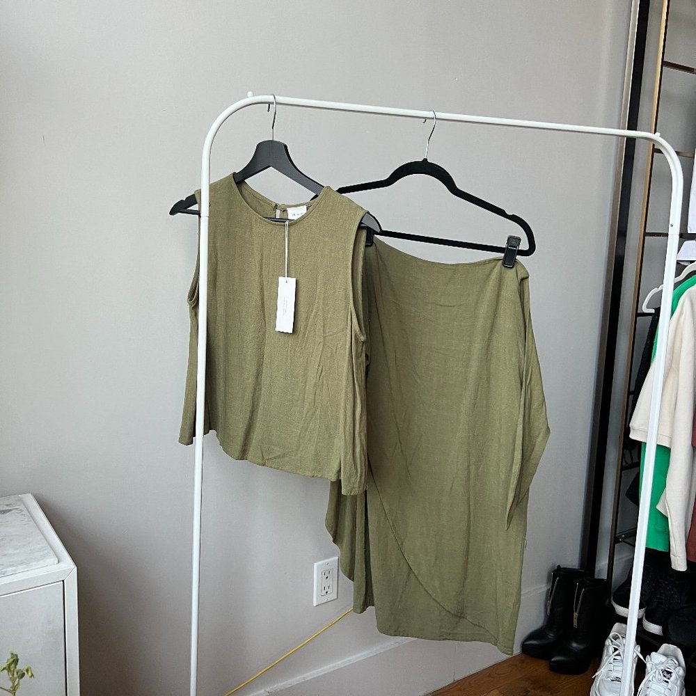 NWT Women's Linen Wrap Skirt - Eye To Eye | Size Small - Picture 9 of 9